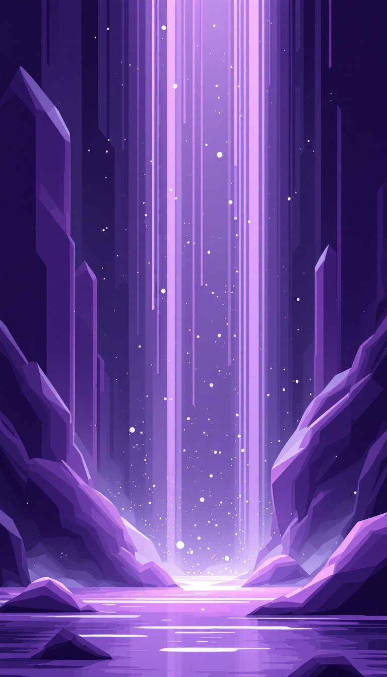 Free Purple Crystal Cascade Image - Purple, Waterfall, Crystal ...