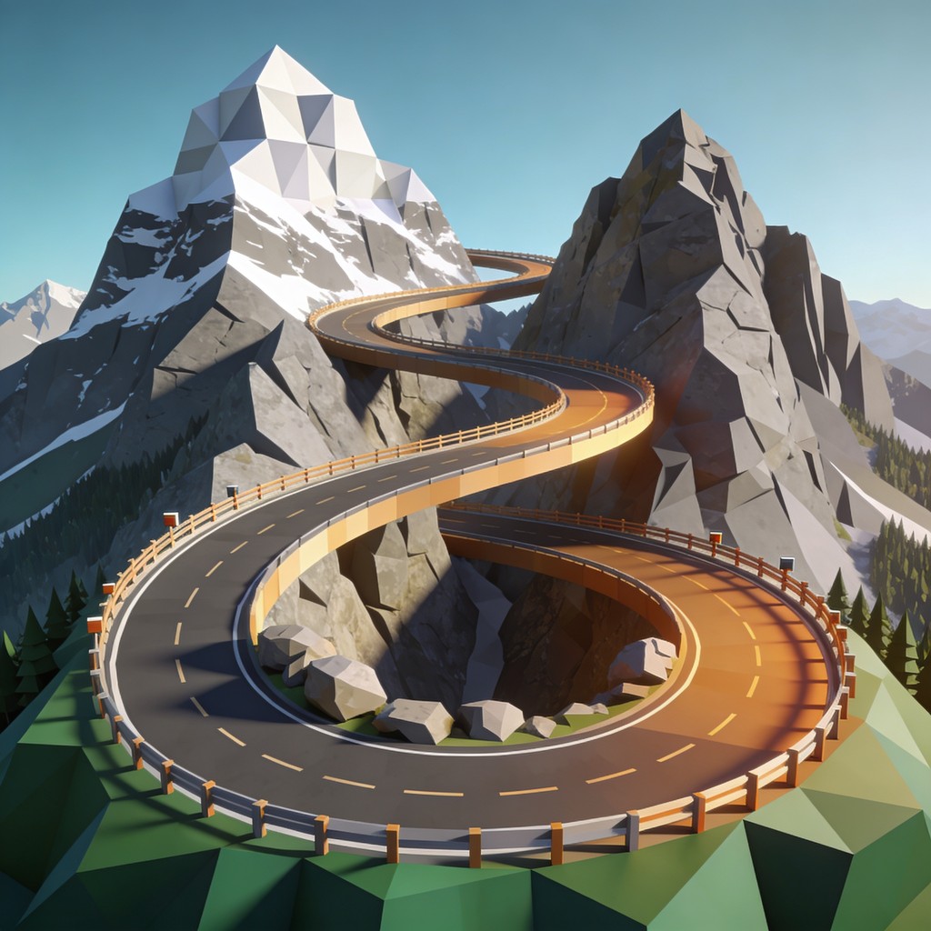 Free Infinite Mountain Loop Image - Mountains, Road, Highway | Download ...