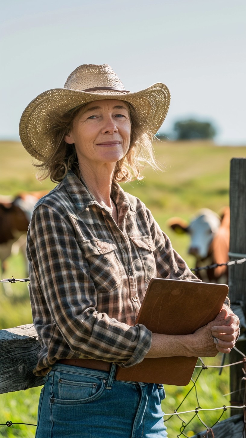 Free Rancher at Fence Image - Rancher, Woman, Farm | Download at StockCake
