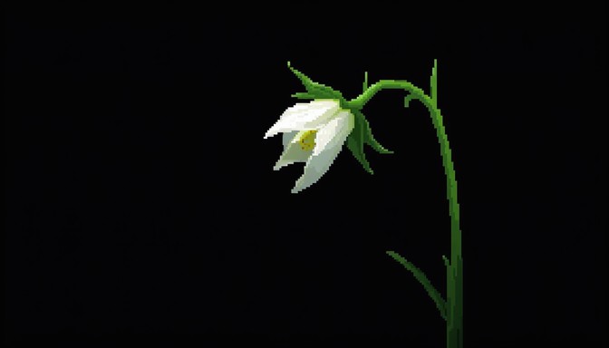 Free Pixelated White Hellebore Image - Hellebore, Flower, White ...