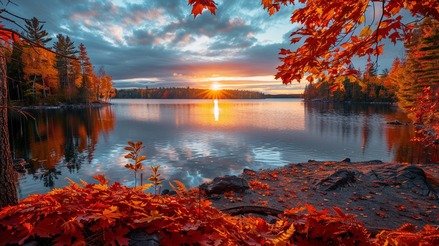 Free Autumn Lake Sunset Image - Autumn, Lake, Sunset | Download at ...