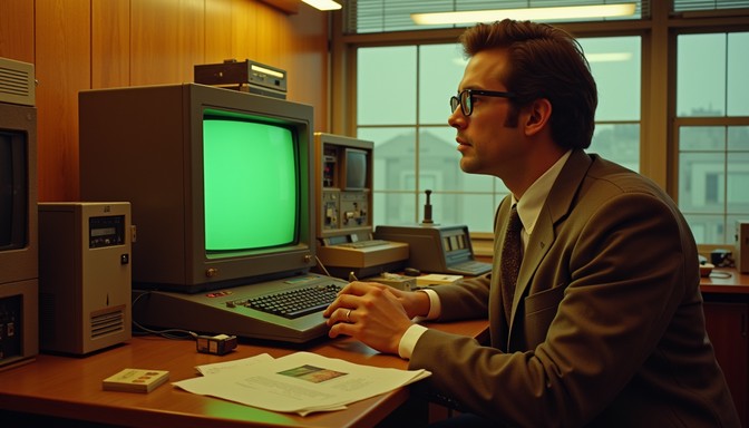 Free Vintage computing workstation Image - Vintage, Retro, Computer ...