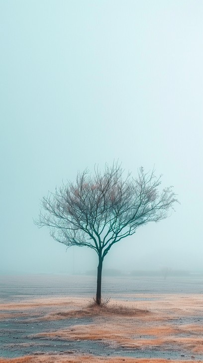 Free Solitary Winter Tree Image - Tree, Mist, Solitude | Download at ...