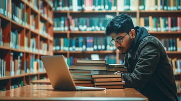 Free Studious Library Moment Image - Library, Student, Studying ...