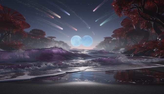 Free Alien Beach Paradise Image - Alien, Beach, Ocean | Download at ...