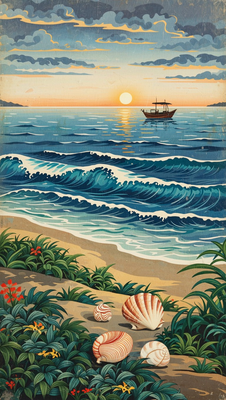 Free Sunset Beach Serenity Image - Beach, Sunset, Ocean | Download at ...
