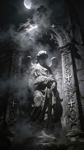 Free Angel in Shadow Image - Angel, Statue, Wings | Download at StockCake