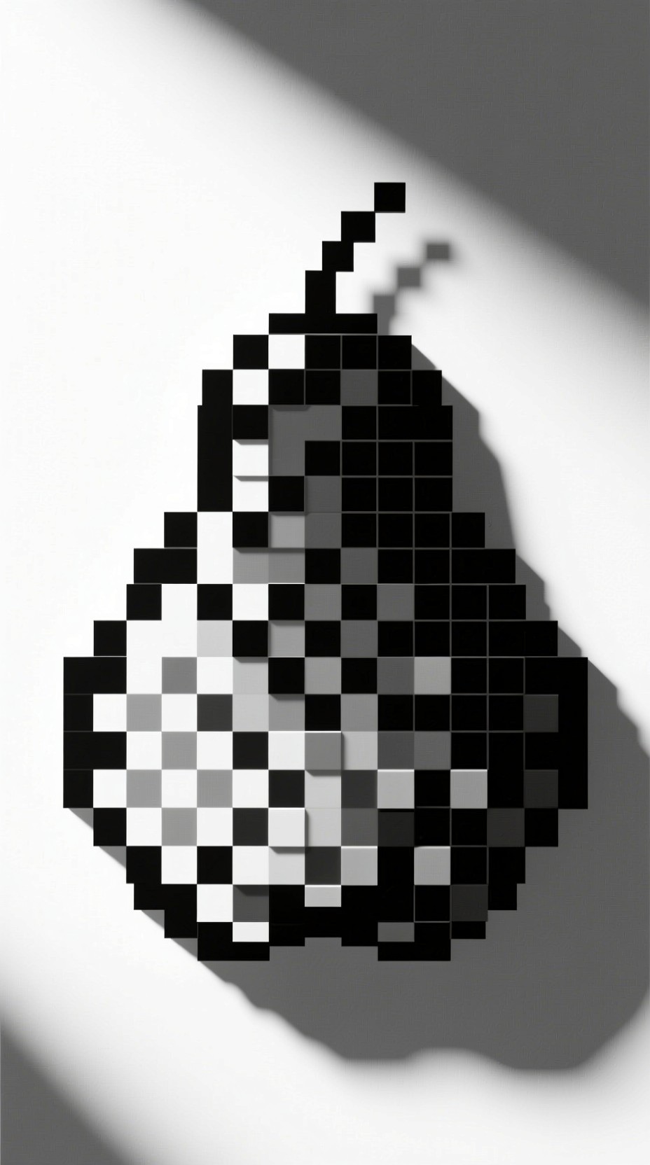 Free Pixelated Pear Art Photo - Pixelated, Pear, Monochromatic ...