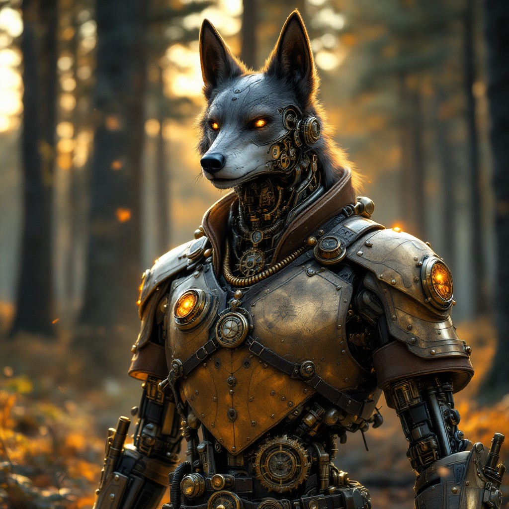 Wolf Like Machine Free Mechanical Wolf Guardian Image - Steampunk, Wolf, Mechanical ...