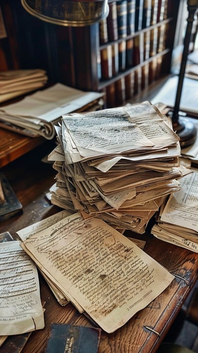 Free Historic Manuscript Pile Image - Manuscripts, Aged, Books ...