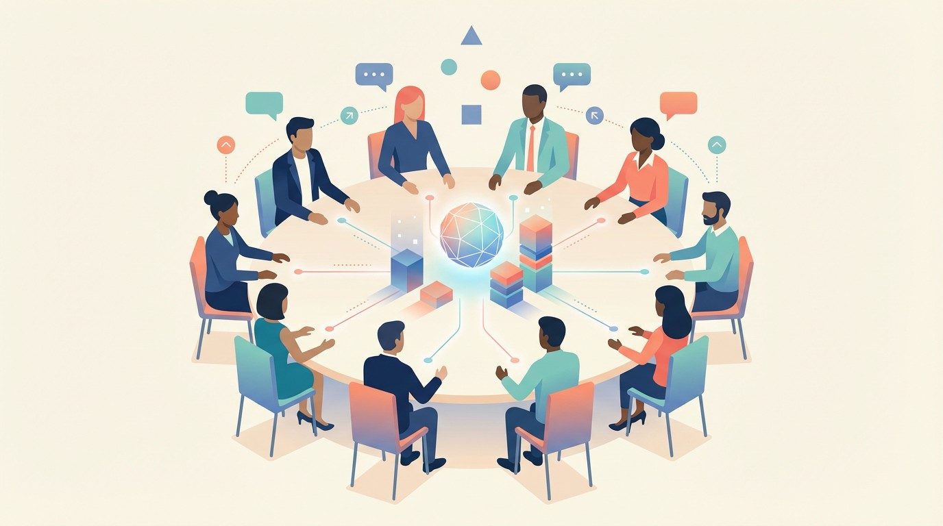 Free Collaborative Team Meeting Image - Teamwork, Collaboration ...