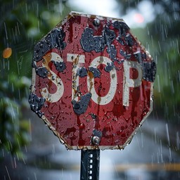 Rain Gradually Stop Free Rainy Stop Sign Image - Rain, Stop, Sign | Download at StockCake