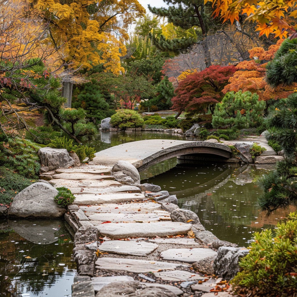 Free Autumn Bridge Scenery Image - Autumn, Bridge, Garden | Download at ...