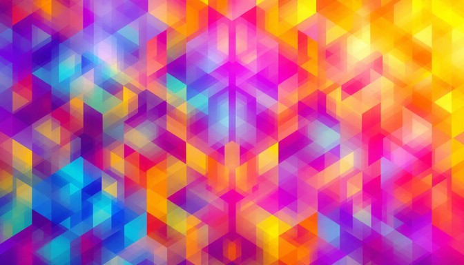 Free Vibrant Geometric Collection Image - Geometric, Holographic ...