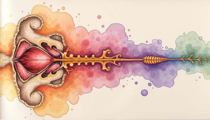 Free Vibrant Cochlear Journey Image - Ear, Anatomy, Watercolor ...