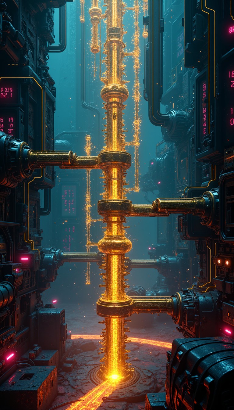 Free Golden Cyberpunk Tower Image - Cyberpunk, Futuristic, Golden ...