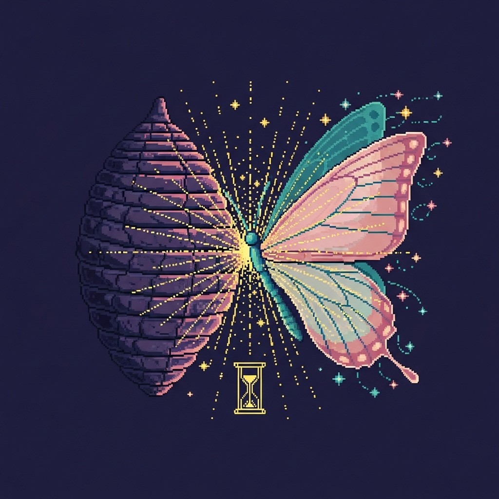 Free Metamorphosis In Pixels Image - Butterfly, Metamorphosis ...