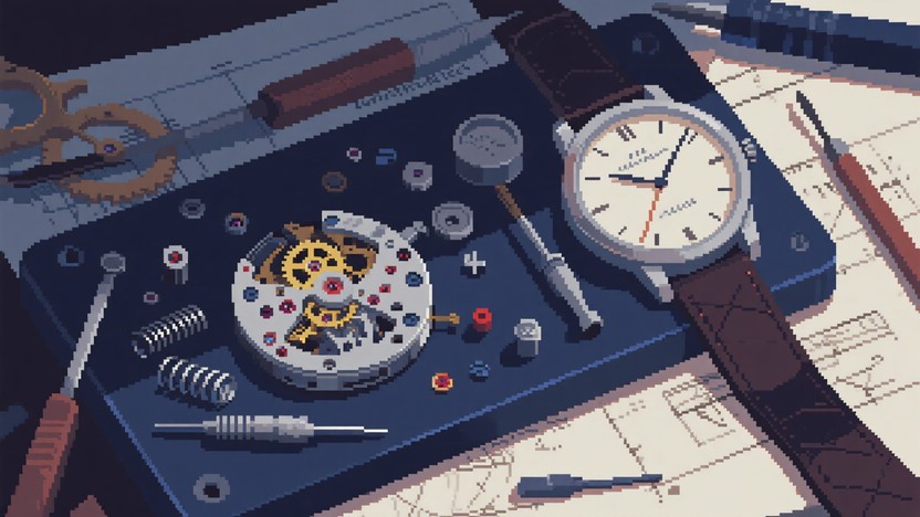 Graphics Watch Assingment Free Timepiece Assembly Progression Image | Download at StockCake