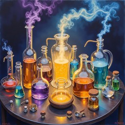 Free Magical Potion Laboratory Image - Alchemy, Potion, Magical ...