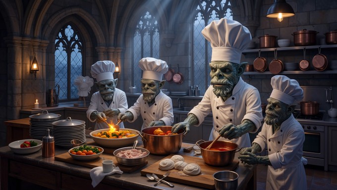 Free Gothic Culinary Magic Image - Gargoyle, Chef, Gothic | Download at ...