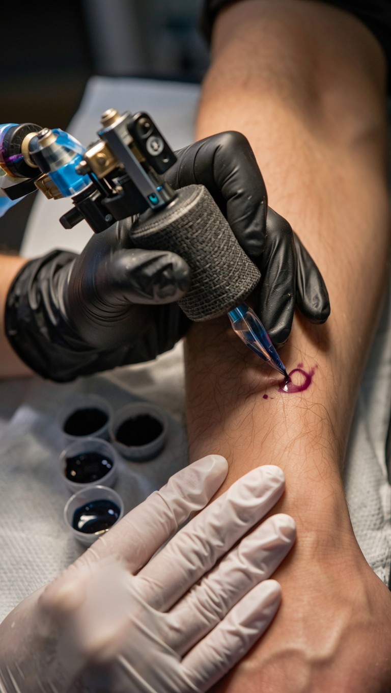 Skinand Ink Free Ink Meets Skin Photo - Tattoo, Artist, Ink | Download at StockCake