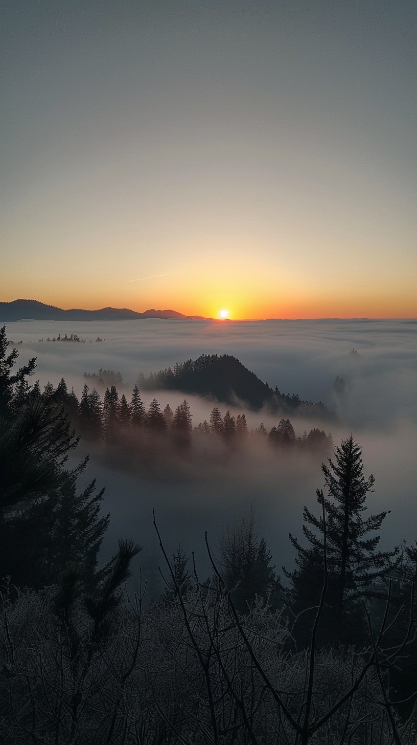 Free Misty Sunrise Serenity Image - Sunrise, Mist, Landscape | Download ...