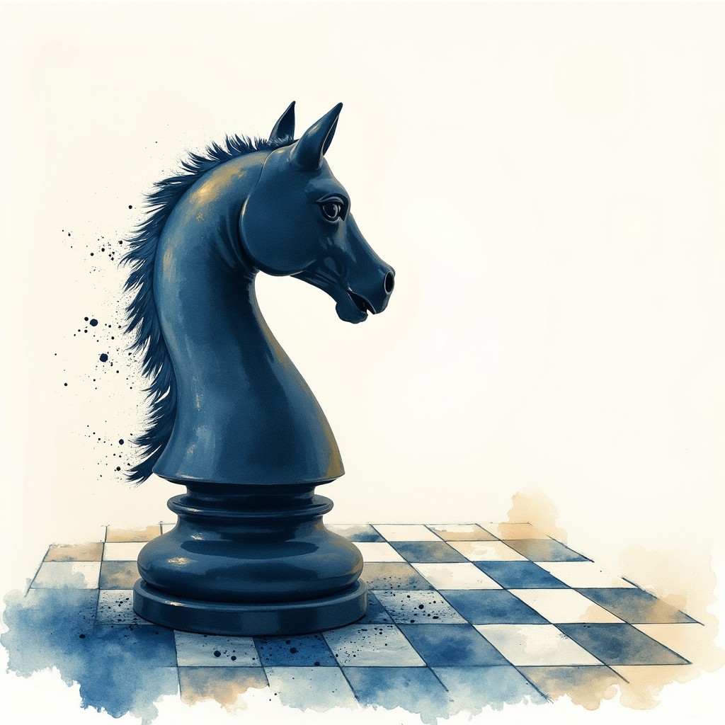 Free Chess Knight Watercolor Image - Watercolor, Chess, Knight ...
