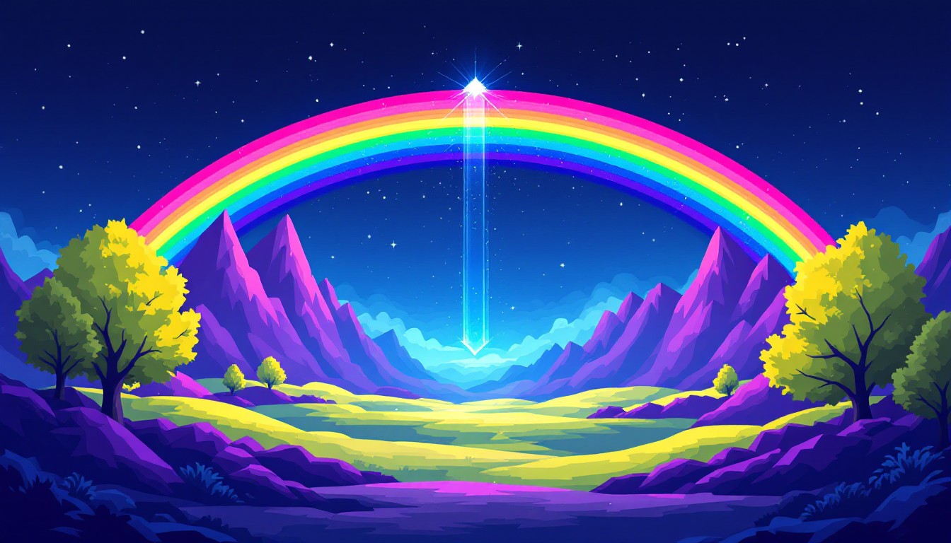 Free Rainbow Prism Landscape Image - Pixel, Rainbow, Prism | Download ...