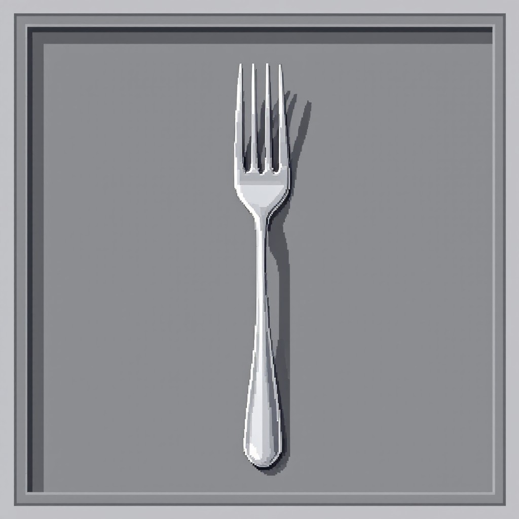 Free Elegant Pixel Fork Image - Fork, Silverware, Utensil | Download at ...