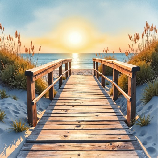 Free Sunset Boardwalk Path Image - Boardwalk, Sunset, Beach | Download ...