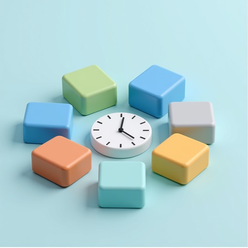 Time Block Cube Free Colorful Time Blocks Image | Download at StockCake