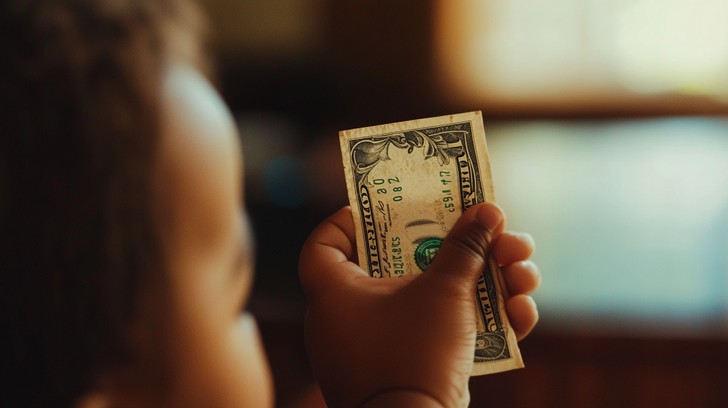 Free Child Holding Money Image - Child, Money, Dollar | Download at ...