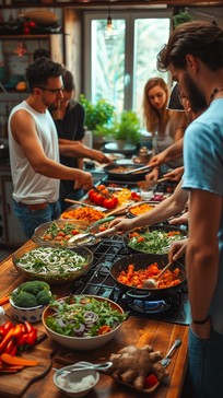Free Community Kitchen Cooking Image - Cooking, Kitchen, Friends ...