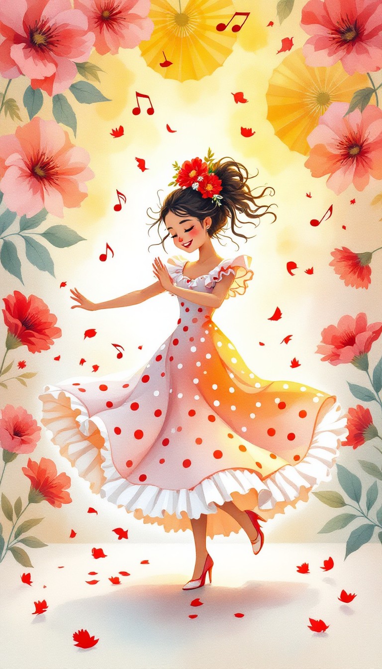 Dancing Custom Flower Free Dancing Among Flowers Photo - Dance, Twirl, Flowers | Download at ...