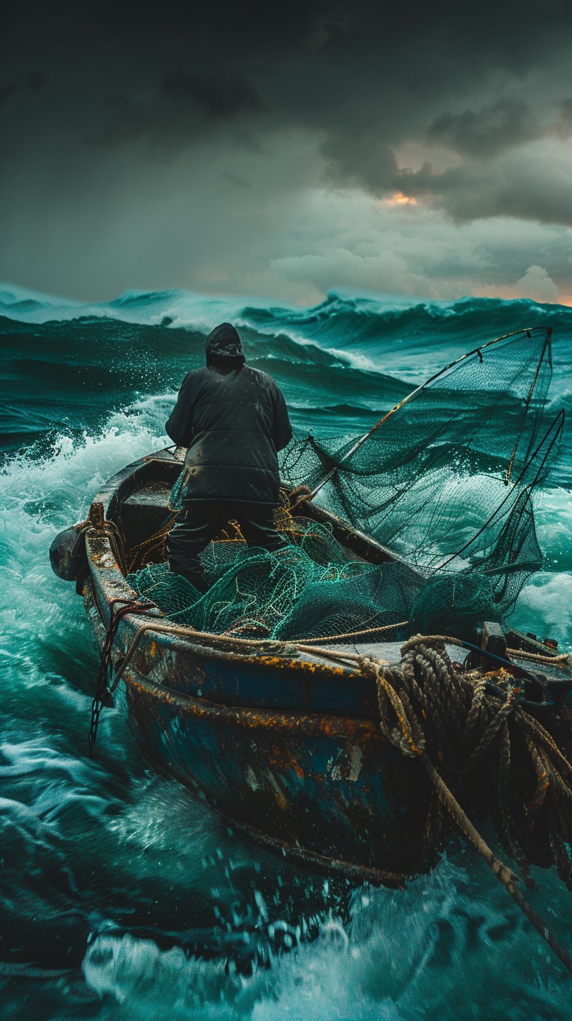 Free Stormy Sea Fishing Image - Ocean, Storm, Fisherman | Download at ...