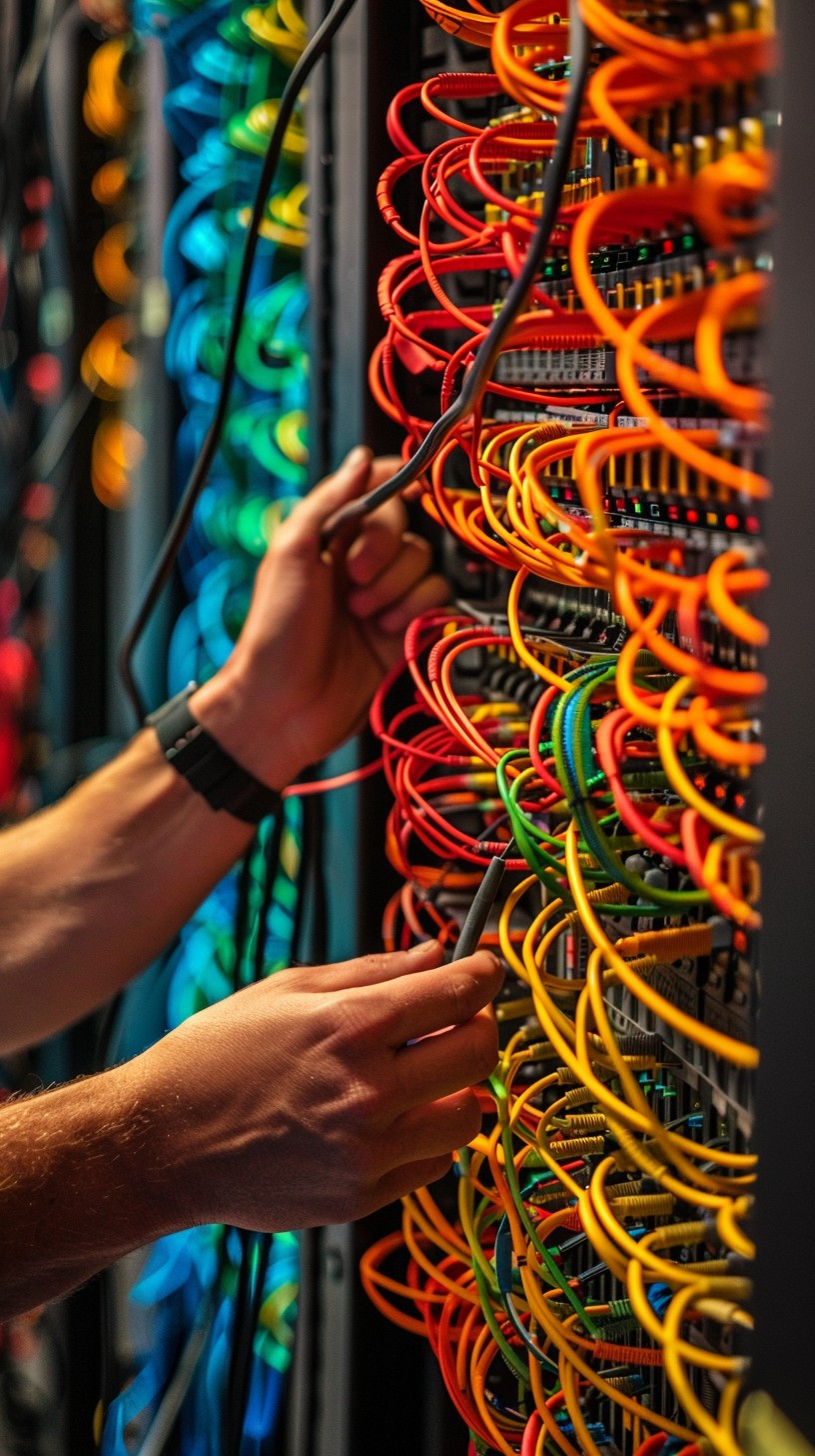 Free Network Cabling Work Image - Networking, Cables, Technician ...