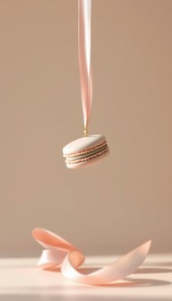 Floating Macaron Free Floating Pink Macaron Image - Macaron, Floating, Minimal ...