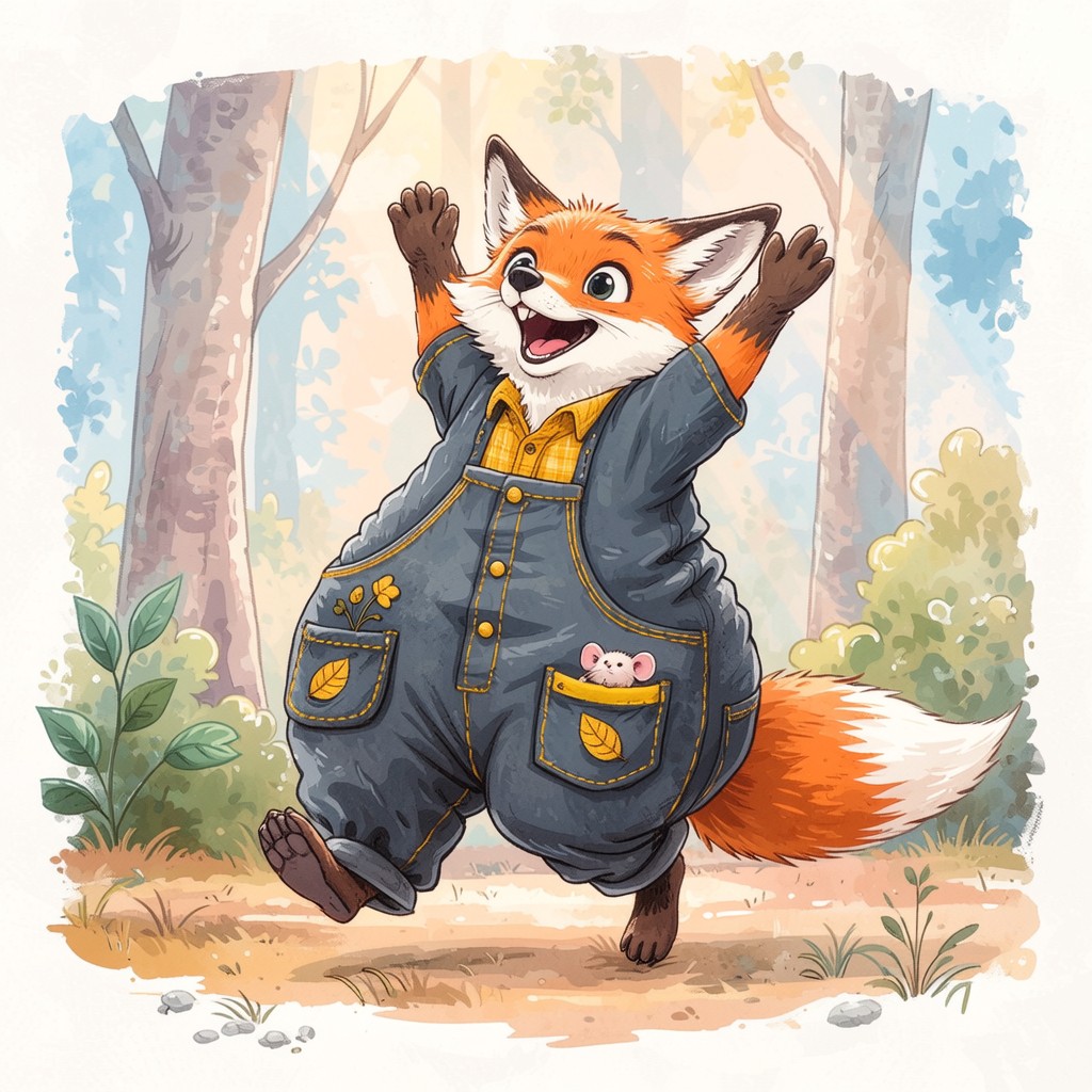 Free Joyful Fox Adventure Image - Fox, Illustration, Storybook ...