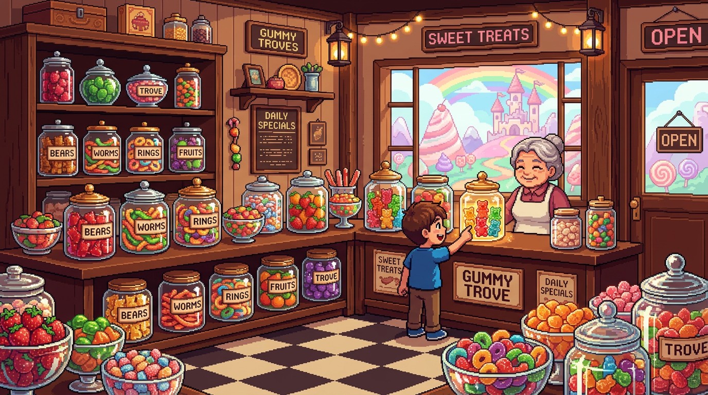 Free Pixel Candy Paradise Image - Candy, Pixel, Retro | Download at ...