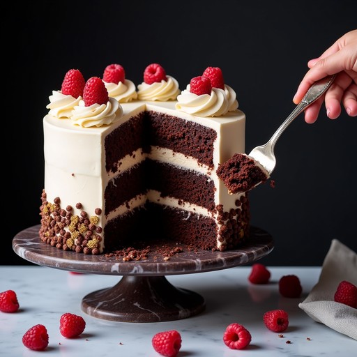 Free Decadent Raspberry Cake Image - Chocolate, Cake, Raspberry ...