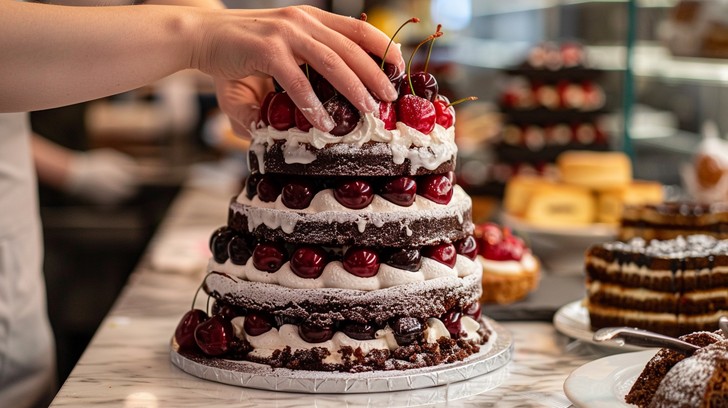 Free Decorating Cherry Cake Image Cake Chocolate Cherries