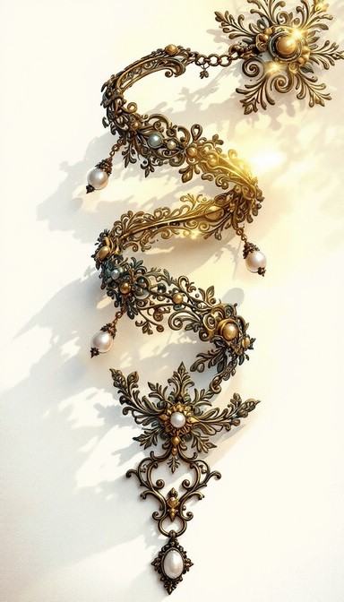Free Spiraling Victorian Bracelet Photo - Vintage, Bracelet, Spiral ...
