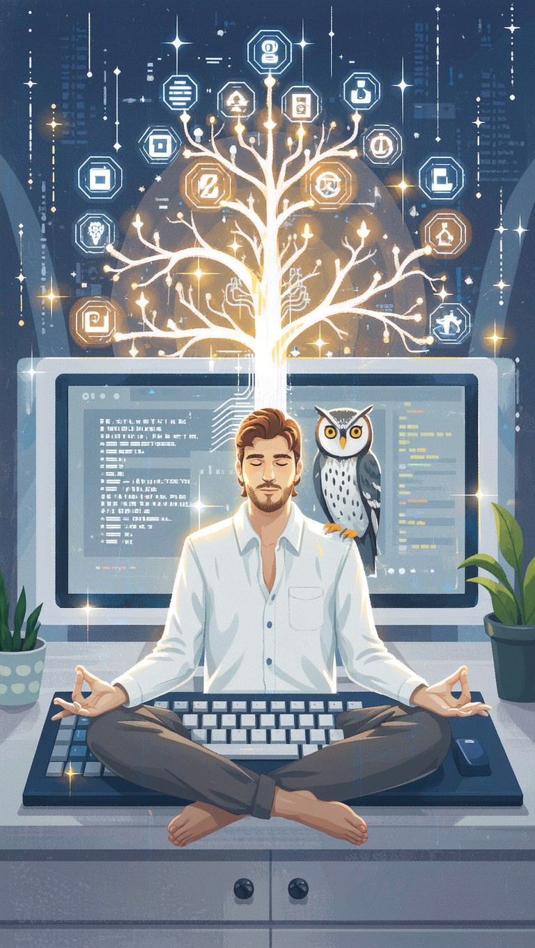 Free Digital Wisdom Tree Image - Pixel, Developer, Meditation ...