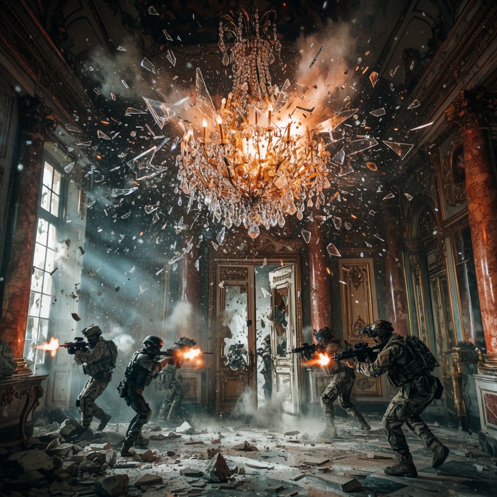 Download Chandelier Explosion Chaos Image - Chandelier, Explosion ...