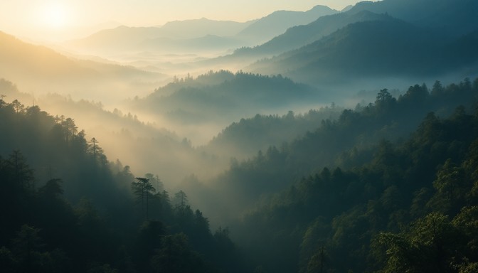 Free Misty Mountain Dawn Image - Mountains, Mist, Sunrise | Download at ...