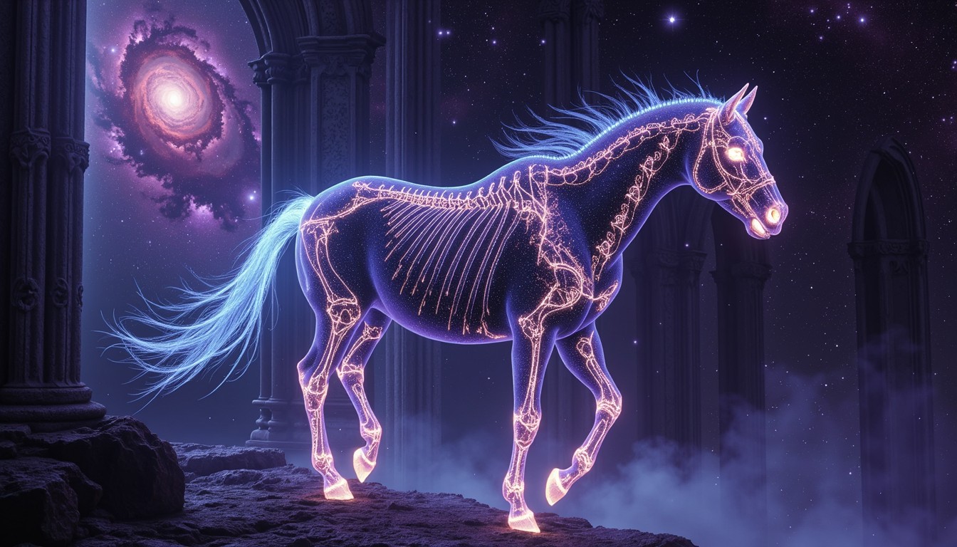 Free Cosmic Skeletal Steed Image - Horse, Skeletal, Cosmic | Download ...