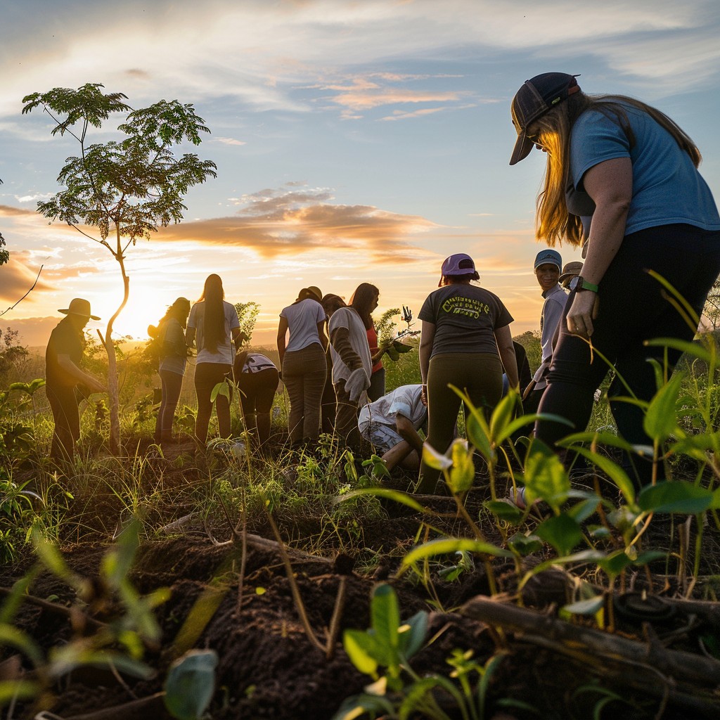 Reforestation Community Free Community Reforestation Effort Image - Sunset, Volunteers ...