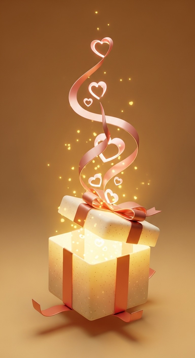 Free Magical Glowing Gift Image - Gift, Glow, Hearts | Download at ...