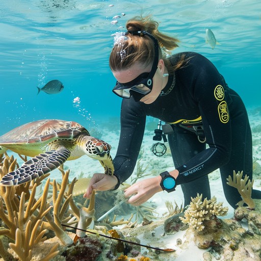 Turtle Initmate Free Diver and turtle Image - Scuba, Diving, Turtle | Download at StockCake
