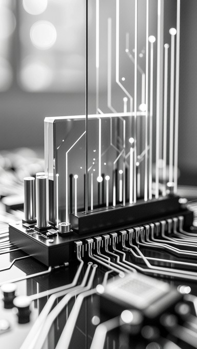 Free Technology Rising Upward Image - Technology, Circuit, Geometric ...